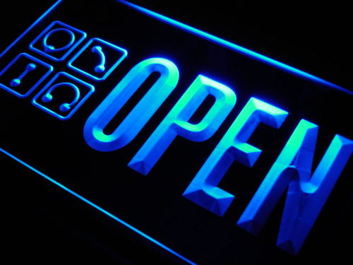 OPEN Piercing Shop Pierce Tattoo Neon Light Sign